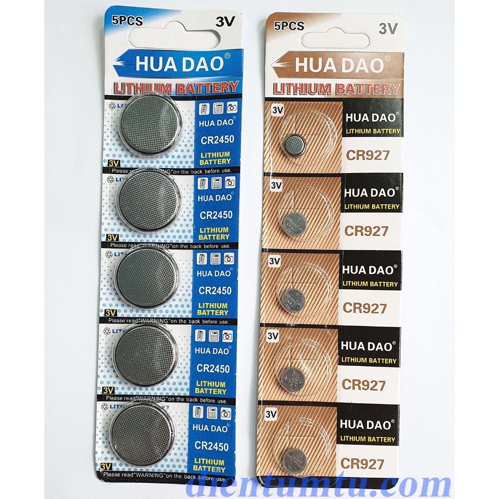 Pin CMOS CR927 CR1616 CR1220 CR1632 CR2016 CR2025 CR2032 CR2450 - Lithium 3V - Hàng Tốt