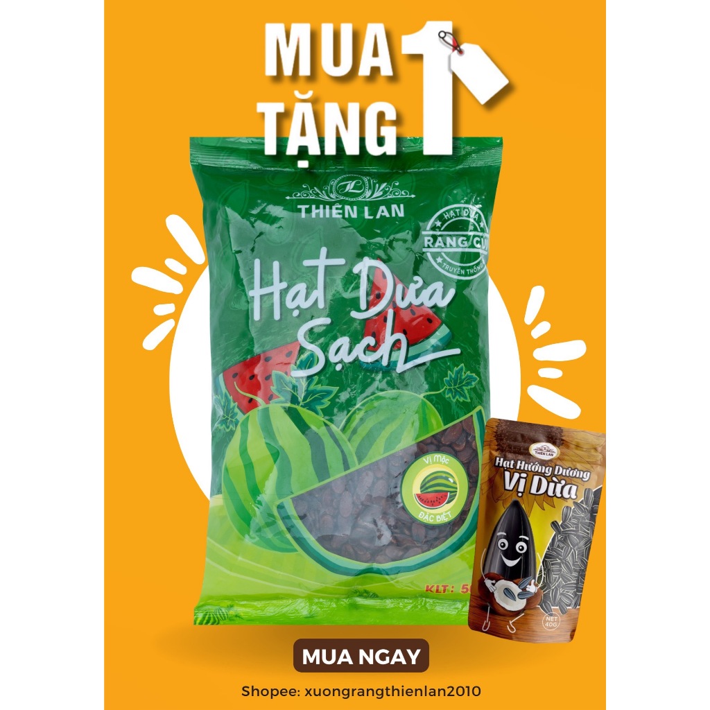 Hạt dưa sạch Cao Cấp rang củi (500g)