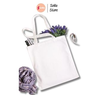 Túi tote vải canvas trơn không khóa, có khóa giá rẻ đẹp thời trang hàn quốc