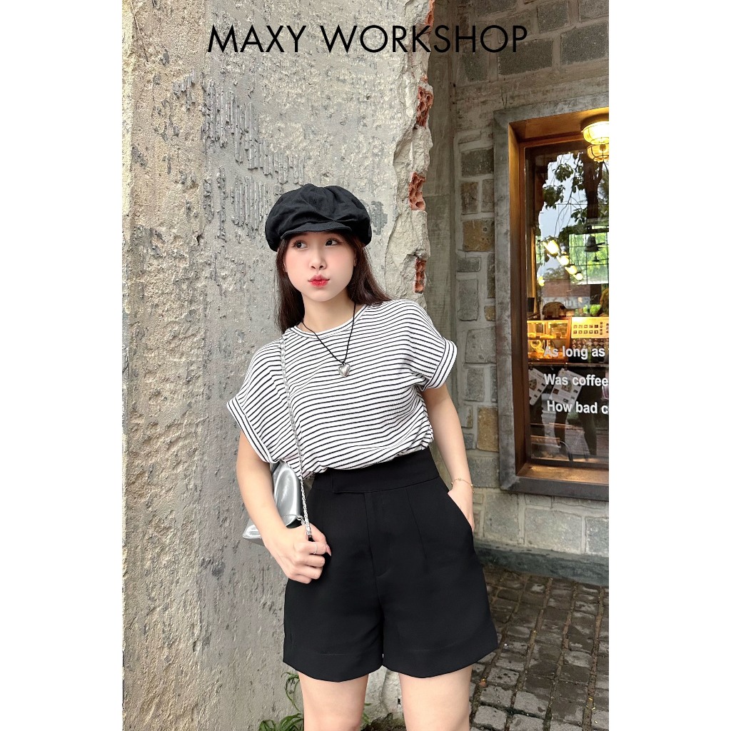 Áo thun sọc cánh dơi Stripped Cozy Tee Maxy Workshop