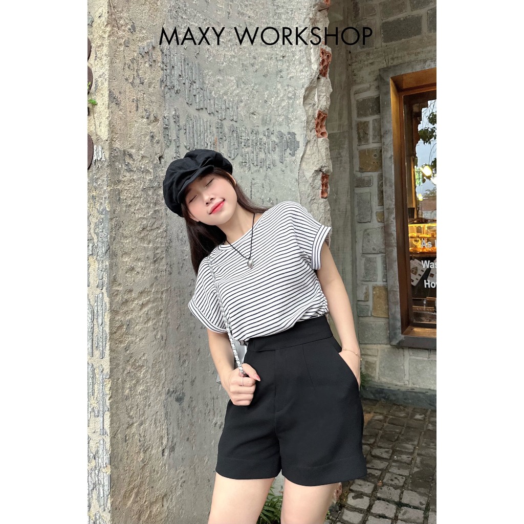 Áo thun sọc cánh dơi Stripped Cozy Tee Maxy Workshop
