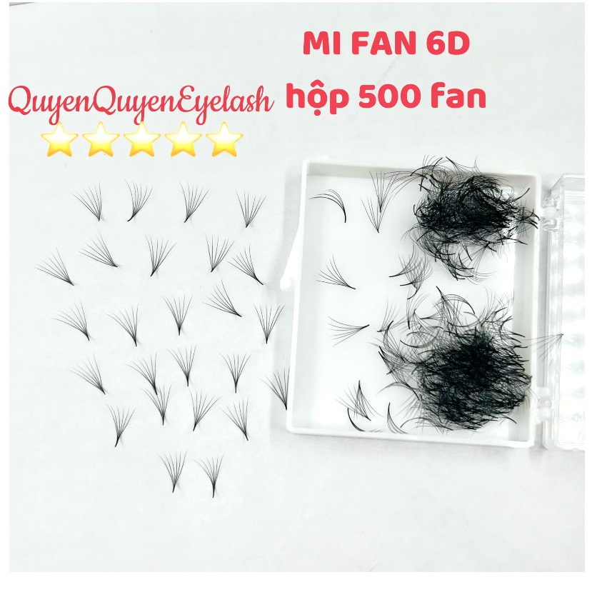 MI FAN 6D 0.07 HỘP 500 FAN - CONG C-D-DÀY 0.07-DỤNG CỤ NỐI MI-QUYÊN QUYÊN