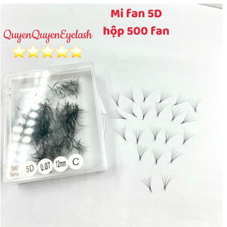 Mi fan 5d hộp 500 fan DÀY 0.07 CONG C-CC-D-dụng cụ nôi mi_QUYÊN QUYÊN