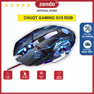 Chuột máy tính gaming G15 Led RGB thiết kế độc lạ chính hãng bảo hành 12 tháng