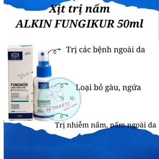 Xịt t rị nấm Fungikur Chó Mèo 50ml
