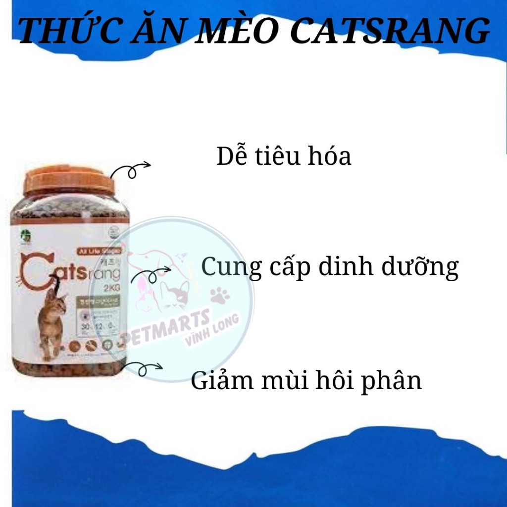 Thức Ăn Hạt Catsrang Cho Mèo Mọi Lứa Tuổi - 2Kg