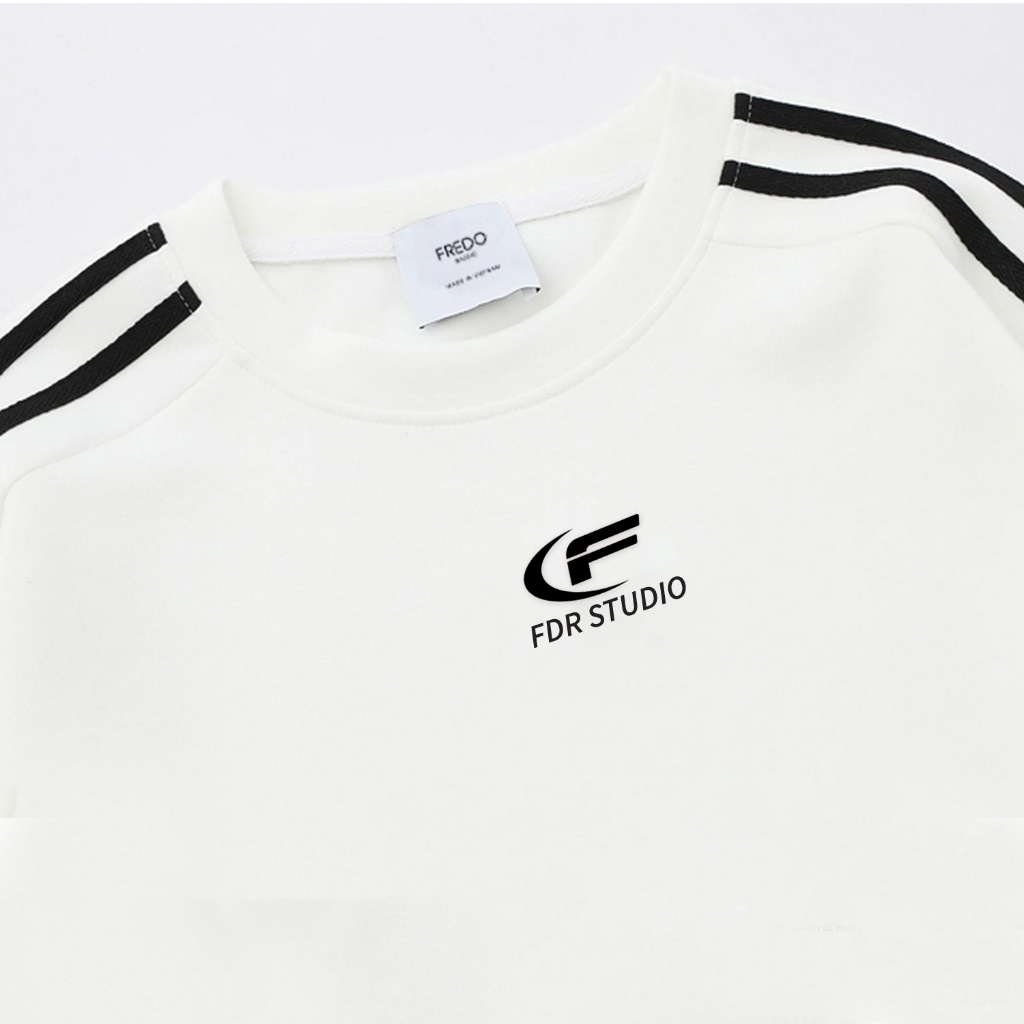 Áo Nỉ Sweater Form Rộng Basic Sọc Thể Thao Năng Động 𝐅𝐫𝐞𝐝𝐨 𝐌𝐞𝐧𝐰𝐞𝐚𝐫