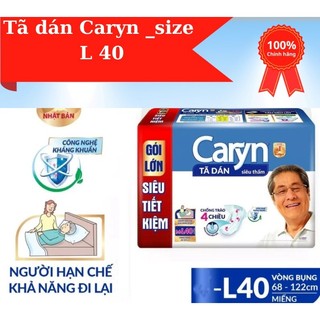 Bỉm già - Tã Dán Caryn Size L40