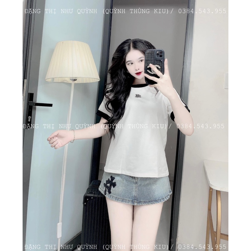 Chân váy jeans nữ 2 túi cơi #913