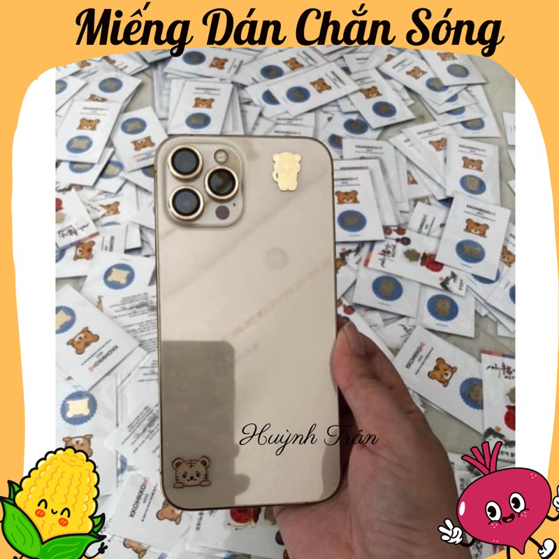 (MẪU MỚI) Dán chắn sóng điện thoại HÌNH THỎ/GẤU/Hổ/Mèo chặn bức xạ điện từ an toàn cho mẹ và bé KKOMKKOMI Hàn Quốc