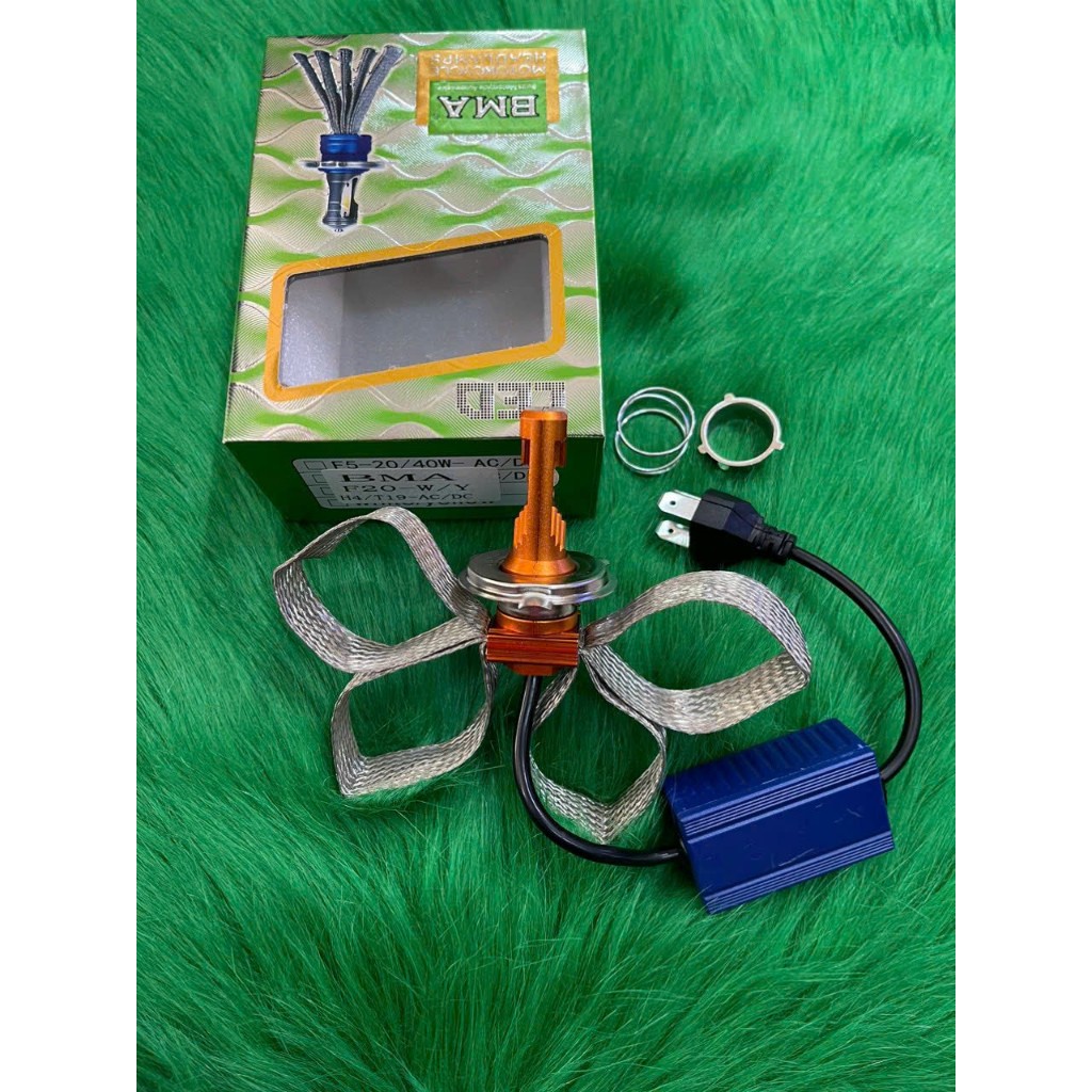 Bóng Đèn Pha BMA F20 35W/H4/M5/12.24V/AC.DC Cos Vàng Pha Trắng