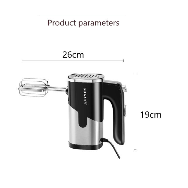 Máy Đánh Trứng Cầm Tay Sokany Model 6621 Công Suất 800W 5 Chế Độ Siêu Khuấy. Hàng Chính Hãng.