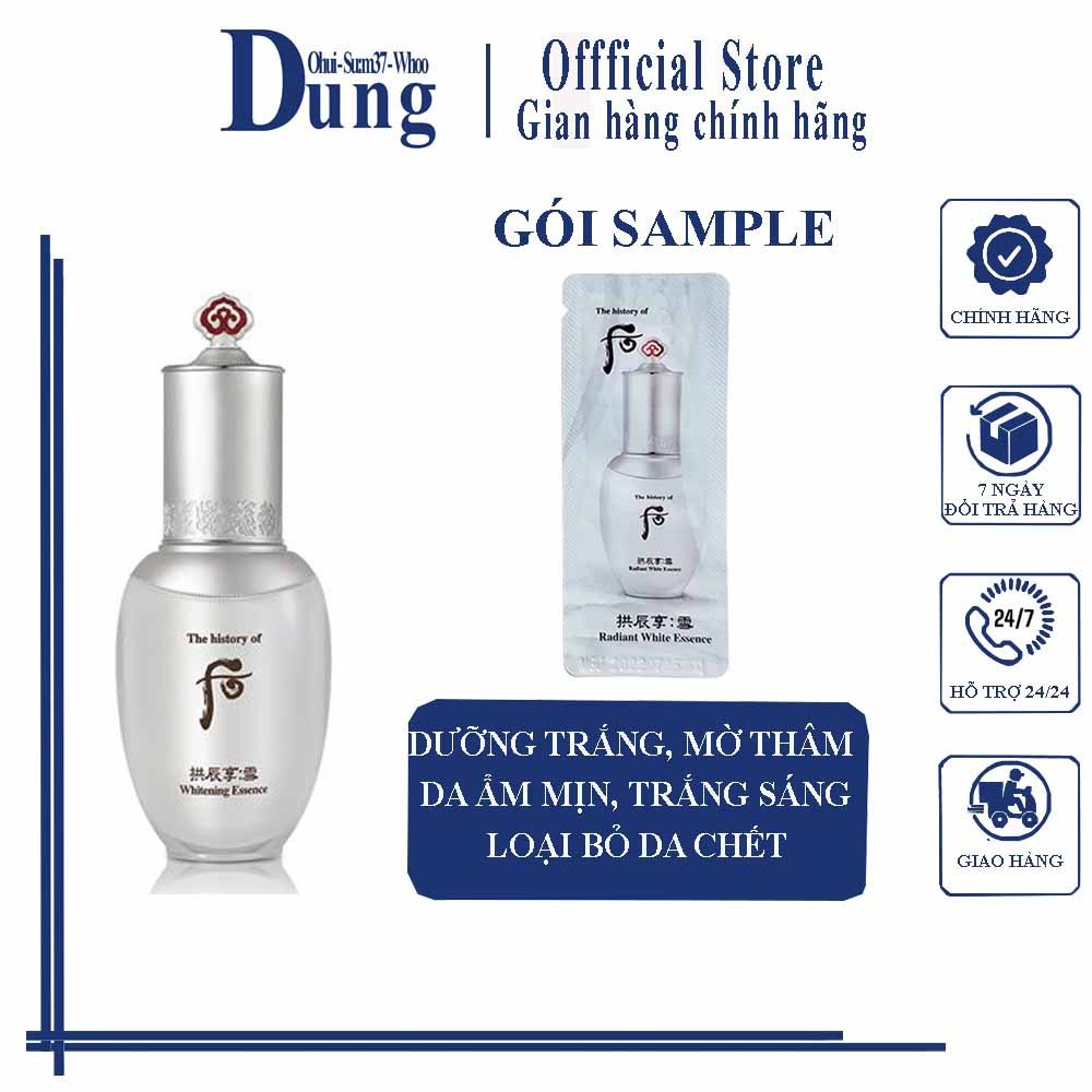 Gói Tinh Chất Dưỡng Trắng Mờ Thâm Nám Whoo Radiant White Essence 1ml