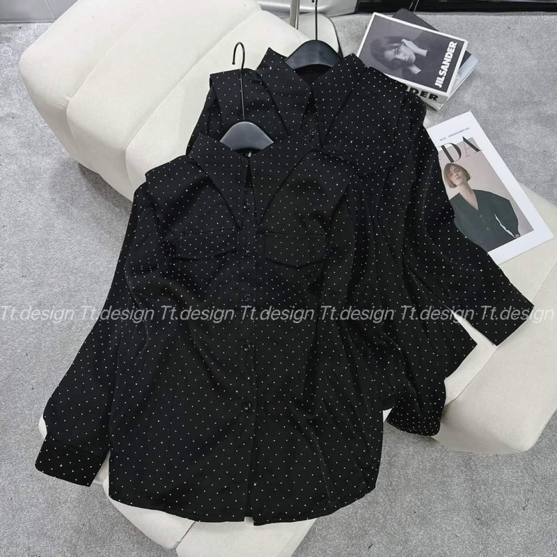 Sơ mi chấm bi 130821