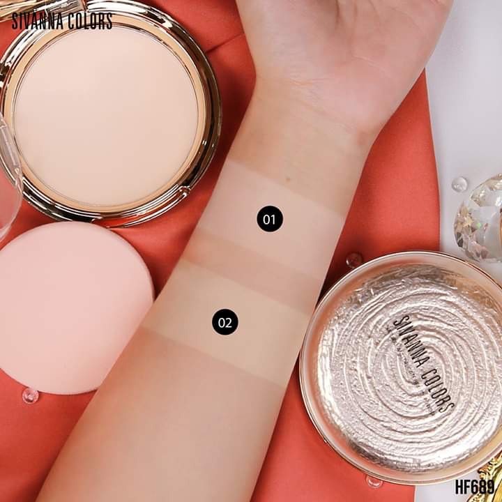Phấn Phủ Siêu Mịn Sivanna Colors Natural And Delicate Beauty Power HF689