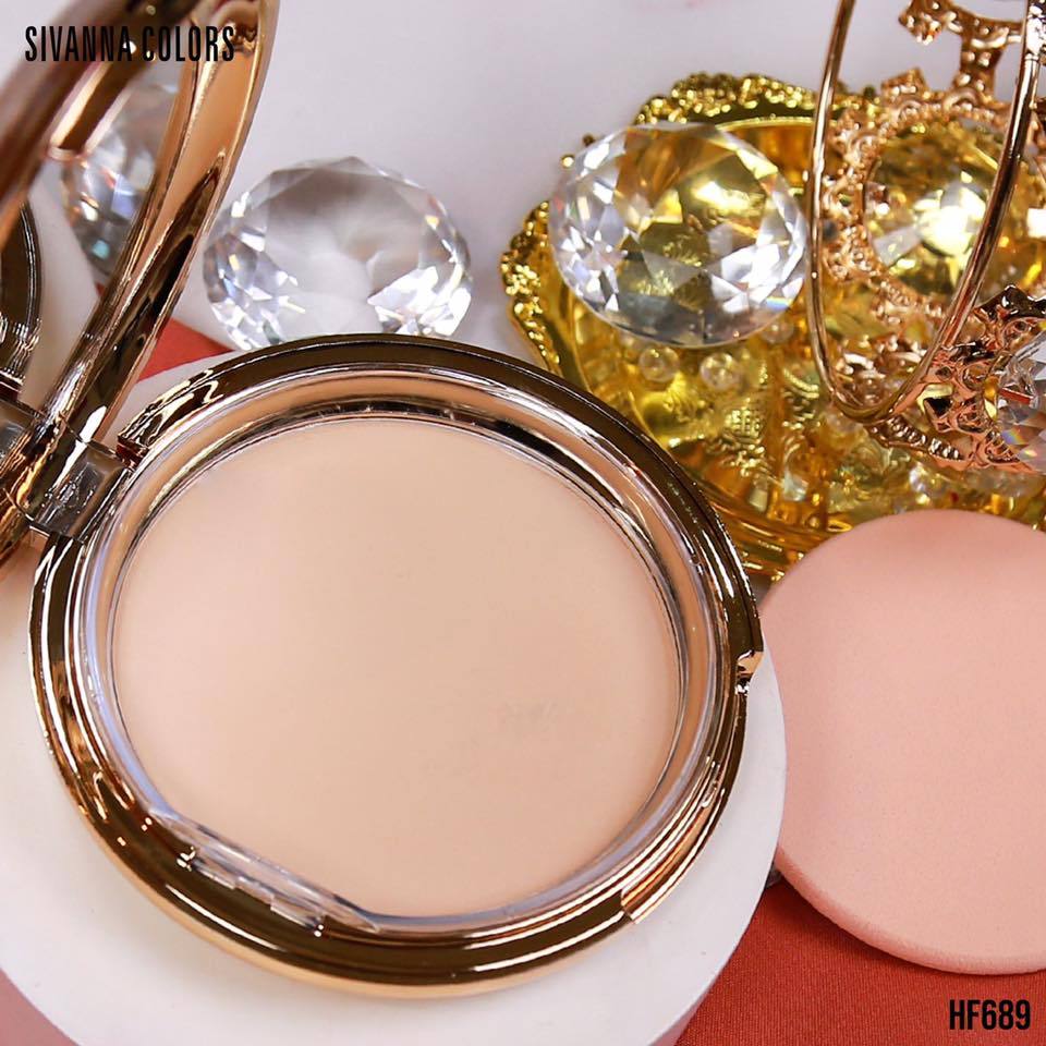 Phấn Phủ Siêu Mịn Sivanna Colors Natural And Delicate Beauty Power HF689