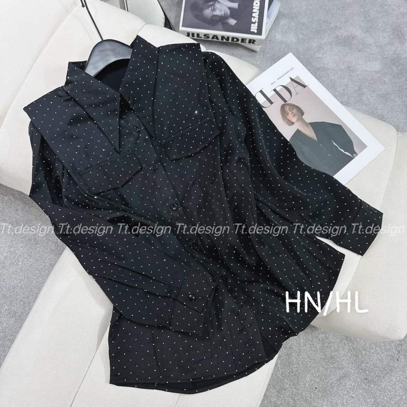 Sơ mi chấm bi 130821