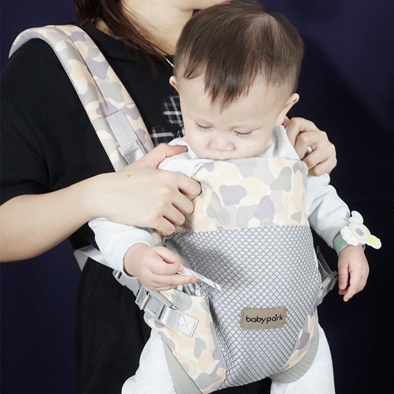 PASS Địu Cao Cấp BaByPark- Đai đi xe máy viền phản quang an toàn cho bé