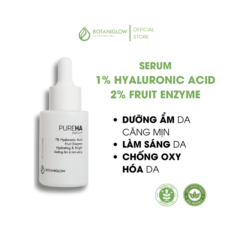 Serum Hyaluronic Acid Cấp Ẩm & Làm Sáng Da BOTANIGLOW 30ml