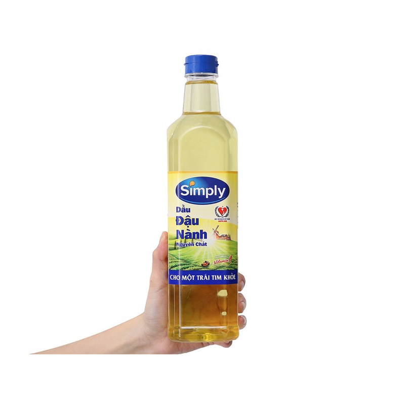 DẦU ĐẬU NÀNH SIMPLY DUNG TÍCH 1 LÍT CHÍNH HÃNG