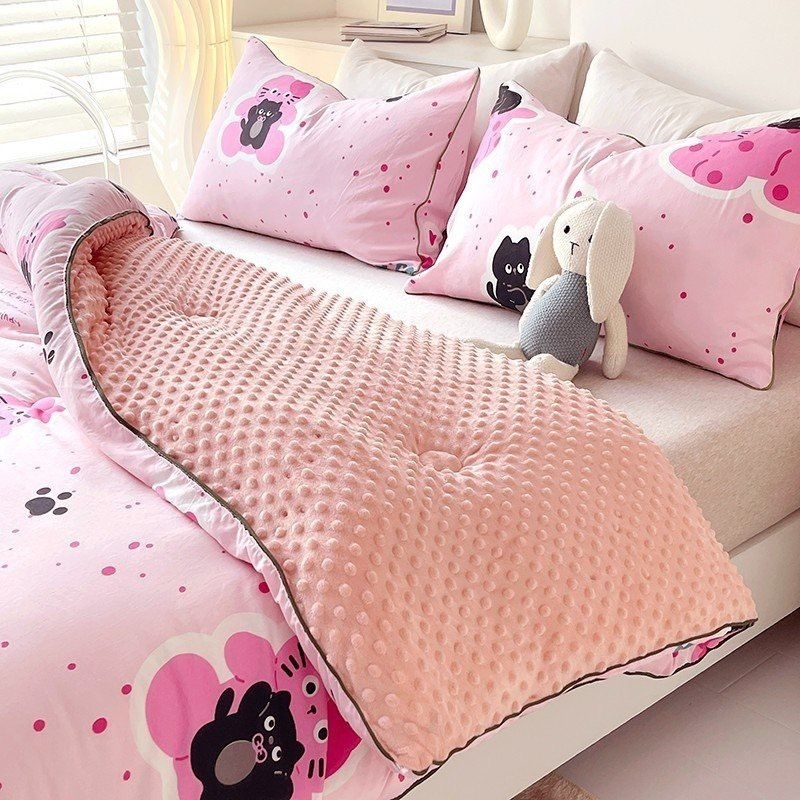 Chăn Đũi Xơ Đậu Nành Mát Xa Mềm Mịn Nhập Khẩu Cao Cấp