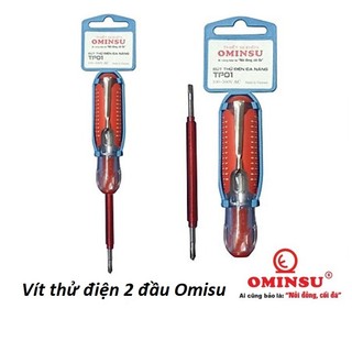 Vít thử điện, bút điện 2 đầu hàng chính hãng Omisu