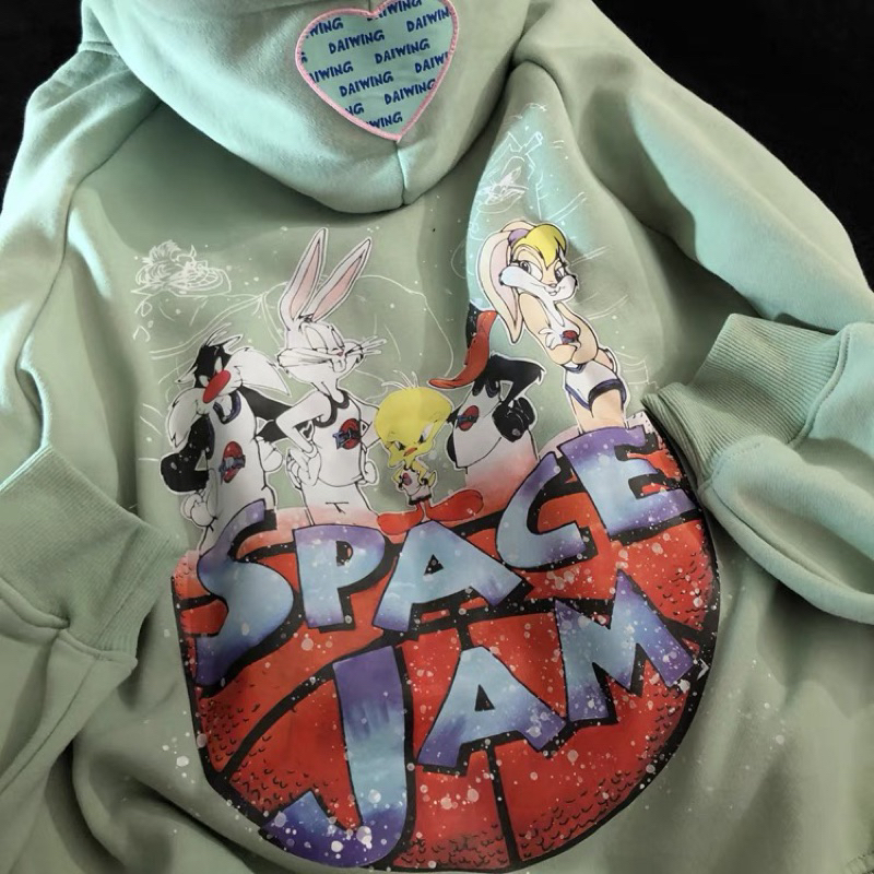 Áo hoodie zip Daiwing lót bông dày dặn