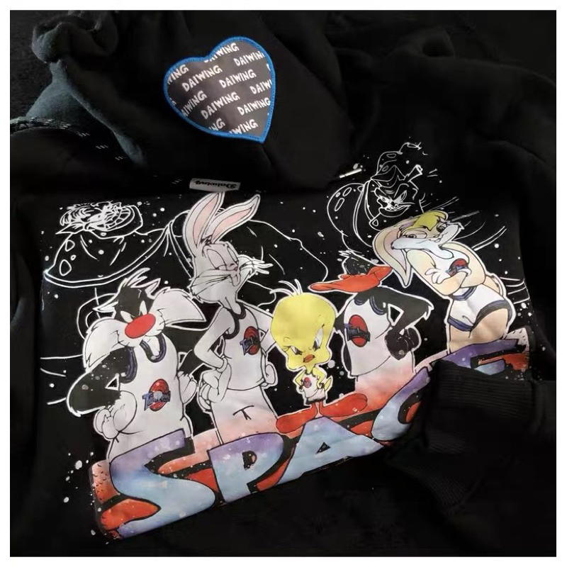 Áo hoodie zip Daiwing lót bông dày dặn