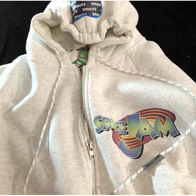 Áo hoodie zip Daiwing lót bông dày dặn