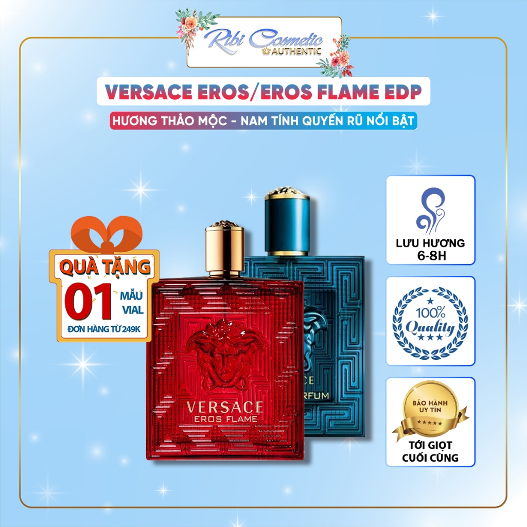 Nước Hoa Nam VerSace Eros EDT Eros Flame Bỏ Túi Mini Nam Tính Ngọt Ngào Quyết Rũ Nổi Bật Ribicosmetics