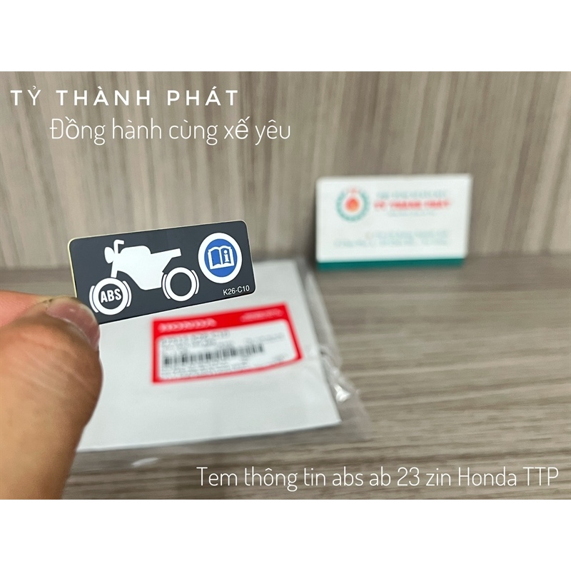 Tem thông tin ABS AB 23, Winner X V2, V3