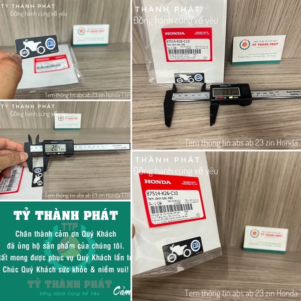 Tem thông tin ABS AB 23, Winner X V2, V3