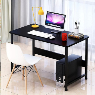 Bàn làm việc gỗ chân sắt GM09, bàn học sinh full đen