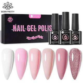 Ur sugar set sơn gel 6 màu nước sơn gel hồng trắng sơn gel bộ sơn gel sơn móng tay son nail