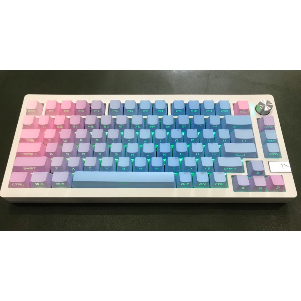 Mẫu keycap xuyên led cao cấp dành cho mạch xuôi profile Oem Dopble shot Pbt Tungcustom