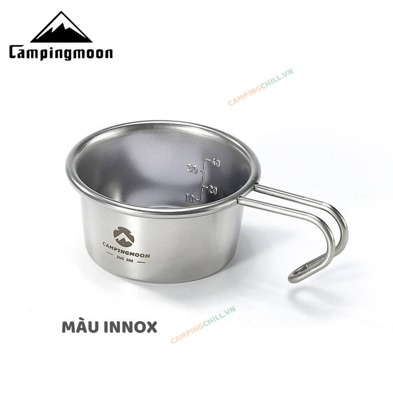 CHÉN/CỐC INNOX 60ML CẮM TRẠI DÃ NGOẠI CAMPINGMOON S050/BKS-050