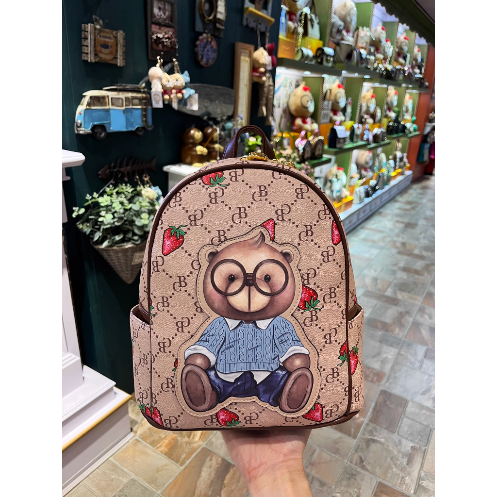 Balo Nam Nữ Sammao & Cream Bear Chất Liệu Cao Cấp C1269-3