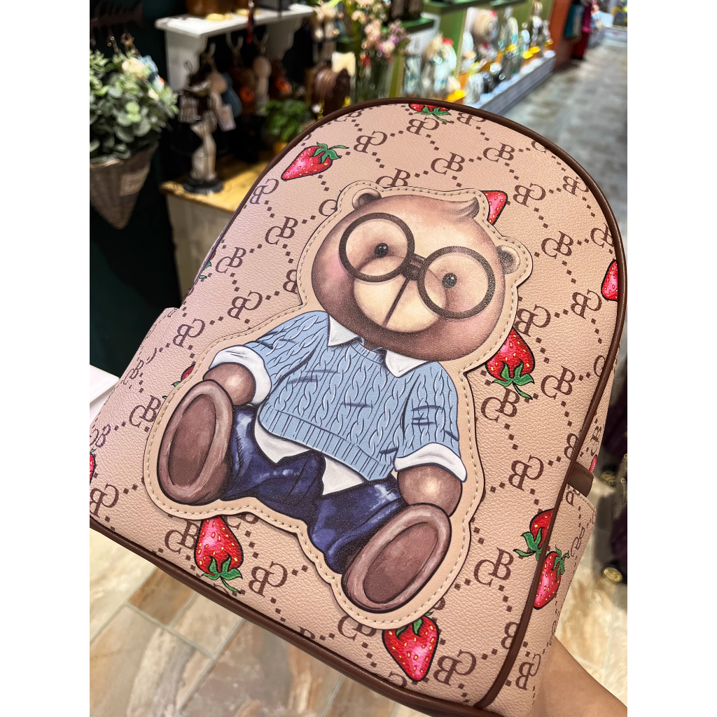 Balo Nam Nữ Sammao & Cream Bear Chất Liệu Cao Cấp C1269-3