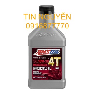 Nhớt xe số Amsoil 4T 10W30 (MC3) 946ml chính hãng