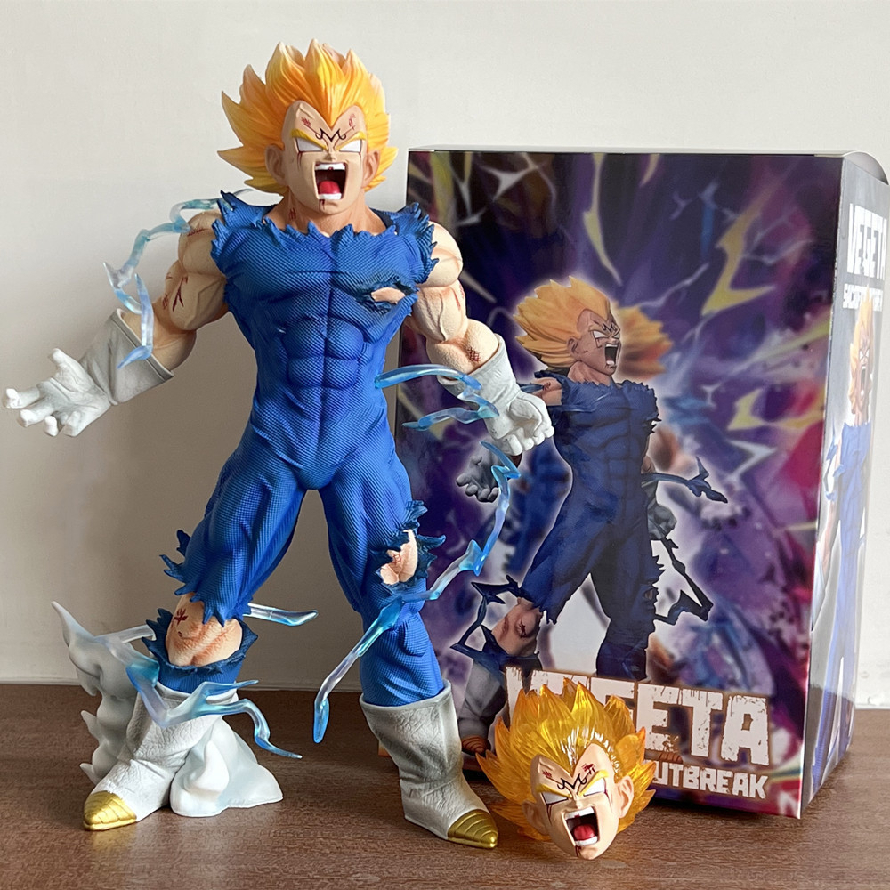 Mô hình cao cấp Vegeta Tự Hủy Cao 27cm Bản Cao Cấp Có 2 Đầu Thay Thế
