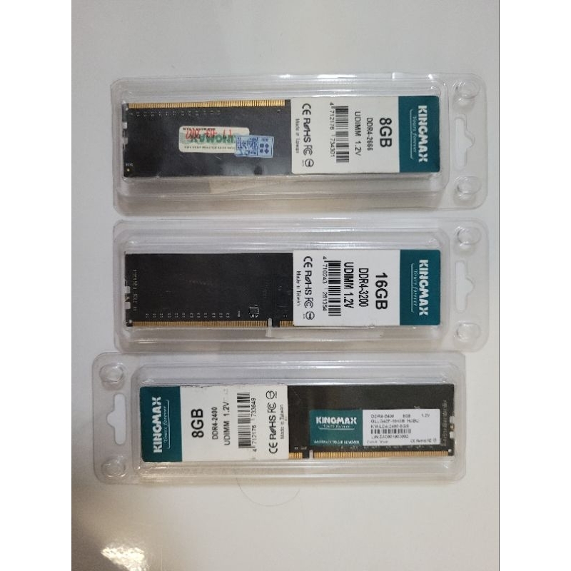 Ram kingmax 8g 16g buss 2400 2660 3200