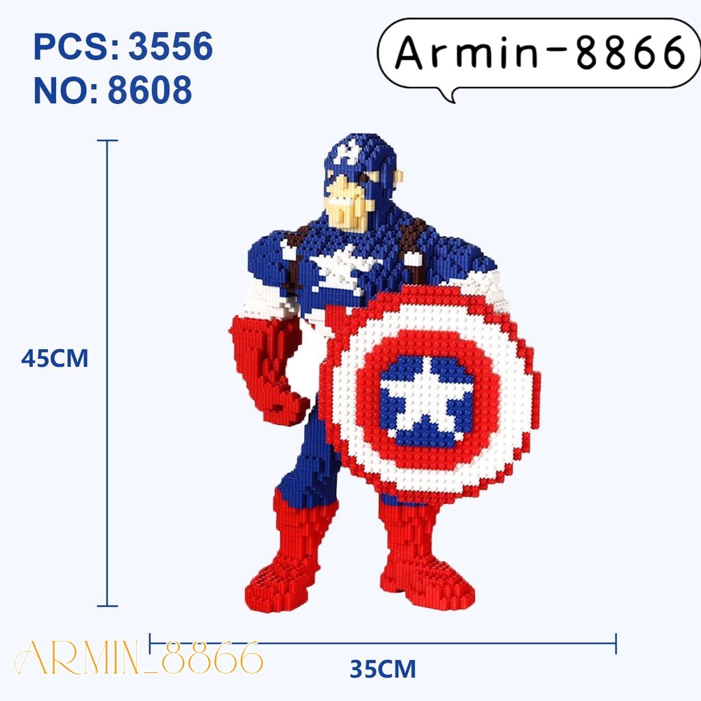 Tặng búa + 2 lego mini đơn mua hàng từ 205k => LEGO XẾP HÌNH CAO 40-60  cm : ,MARIO, SIÊU ANH HÙNG,CÁO, DOREMON,JACK