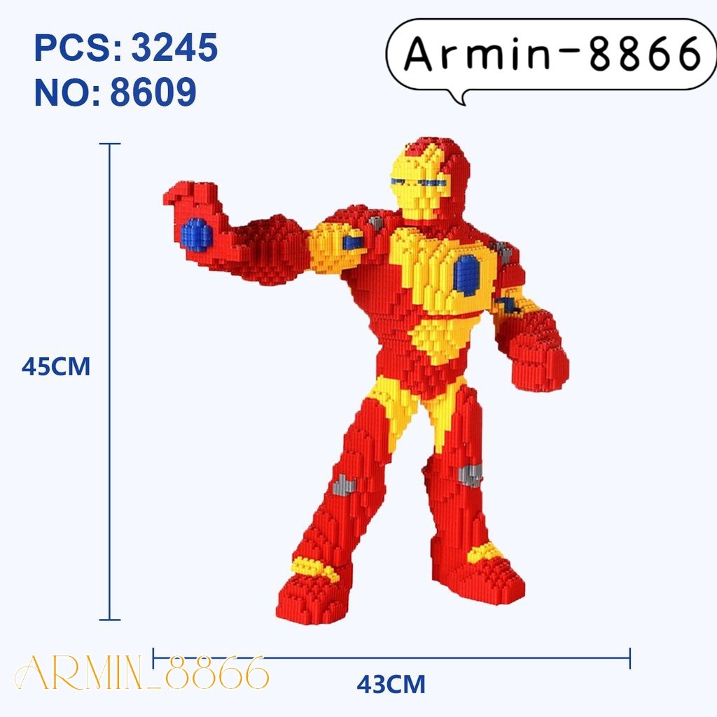 Tặng búa + 2 lego mini đơn mua hàng từ 205k => LEGO XẾP HÌNH CAO 40-60  cm : ,MARIO, SIÊU ANH HÙNG,CÁO, DOREMON,JACK