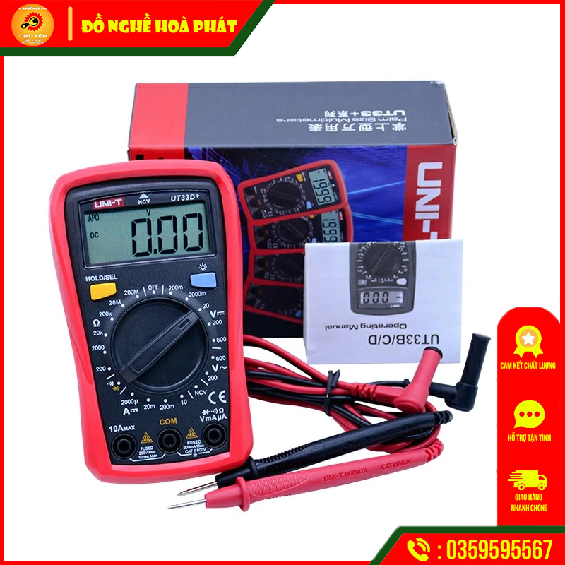 Đồng hồ vạn năng điện tử UT33 cao cấp - Hàng Có Sẵn