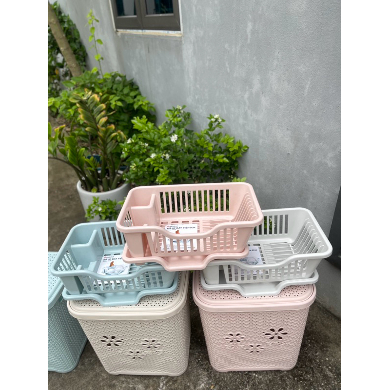 Rổ úp bát có khay thoát nước Việt Nhật 3535