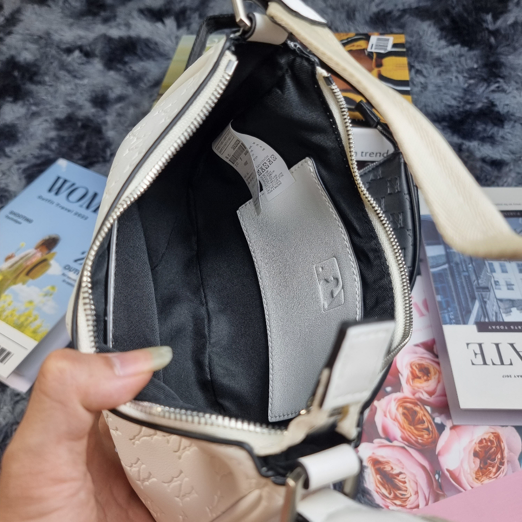 Túi Kẹp Nách Da In Chìm MLB NY Full Tag Code