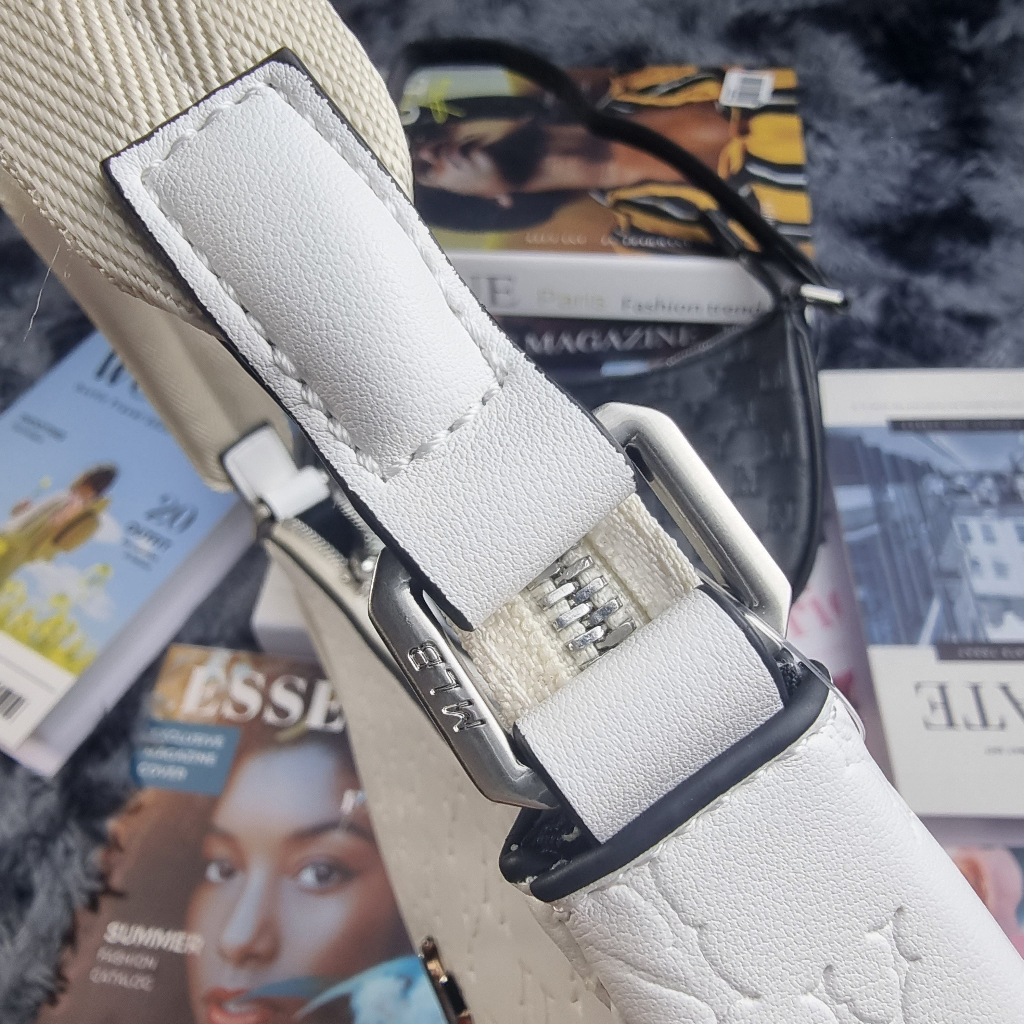 Túi Kẹp Nách Da In Chìm MLB NY Full Tag Code