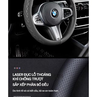 Bọc vô lăng da thật cao cấp, chất liệu da mềm mại, bền đẹp, sang trọng