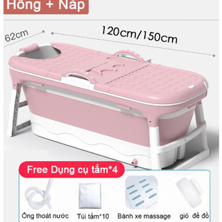 Bồn tắm gấp gọn cho người lớn, gia đình tắm bồn tắm silicon size lớn（120cm/150cm）