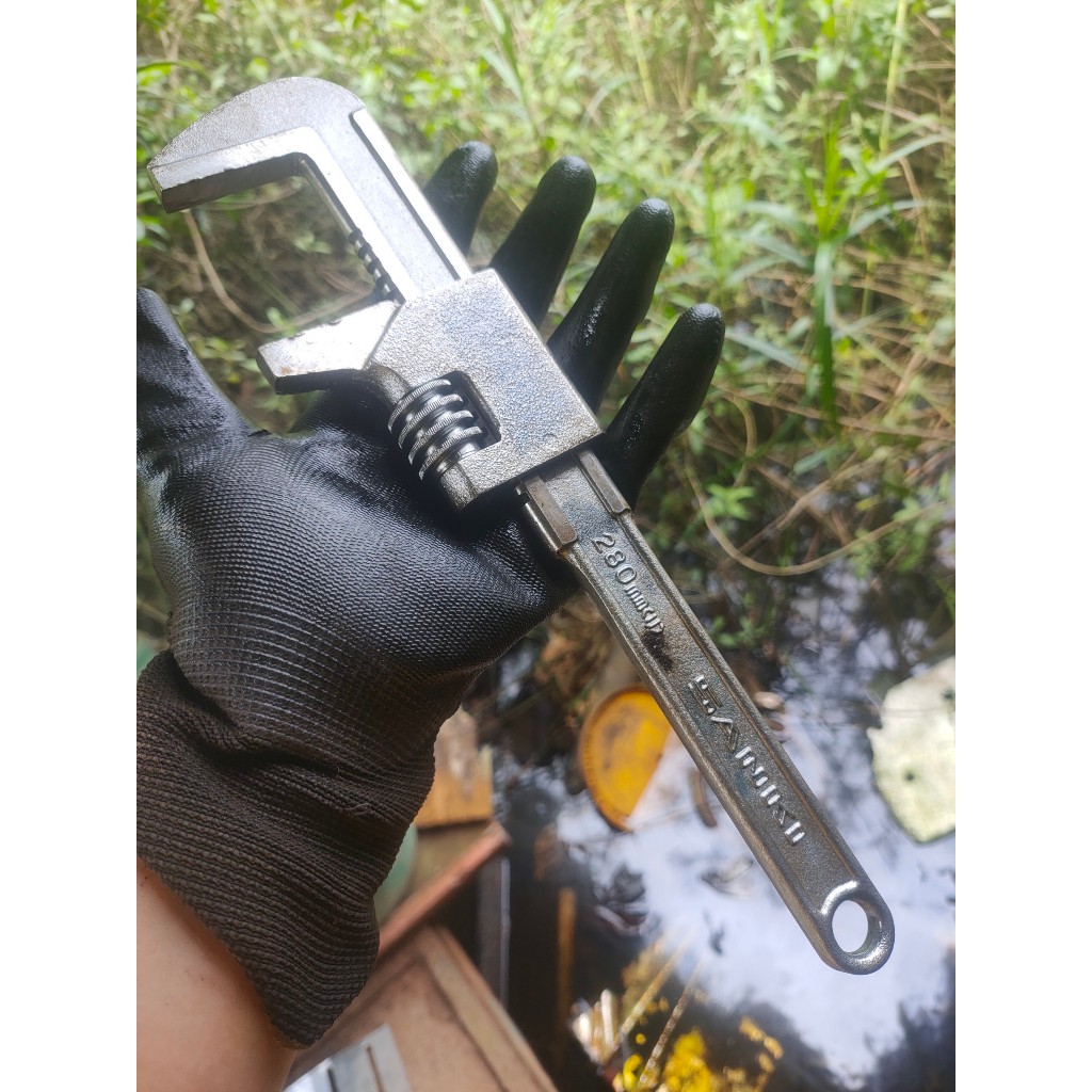 Mỏ lết miệng ngang dài 280mm Nhật bãi